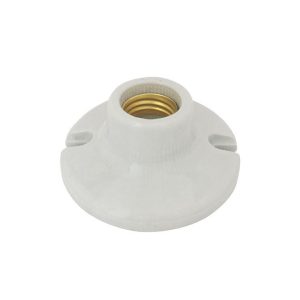 Portalámpara de porcelana 3 1/4” blanco EL-000030
